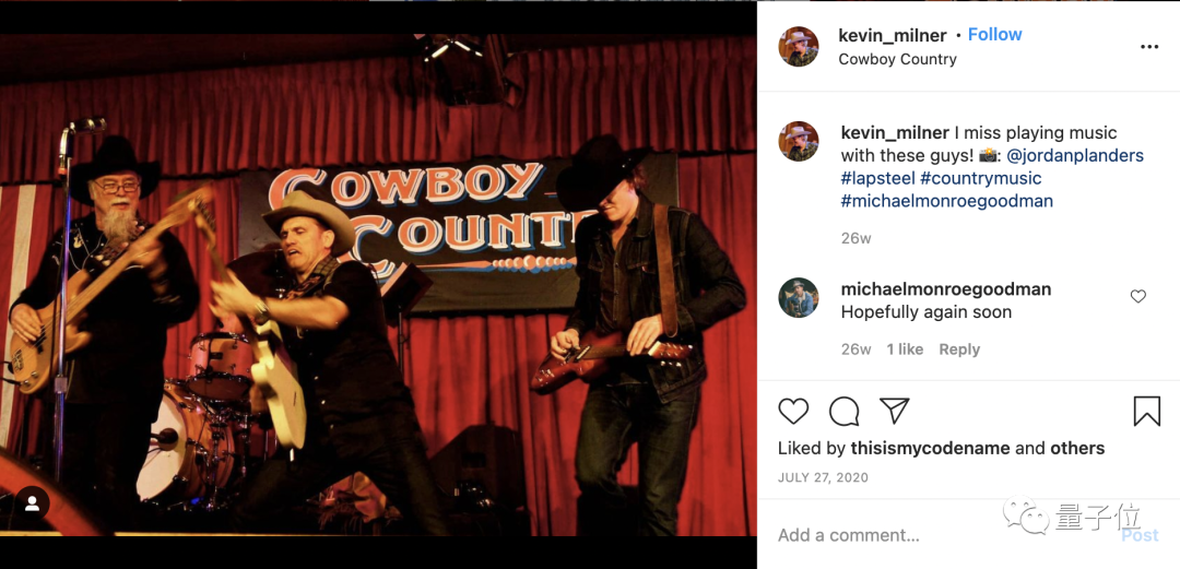 △ Kevin所属乐团举办音乐会 (来源作者Instagram)