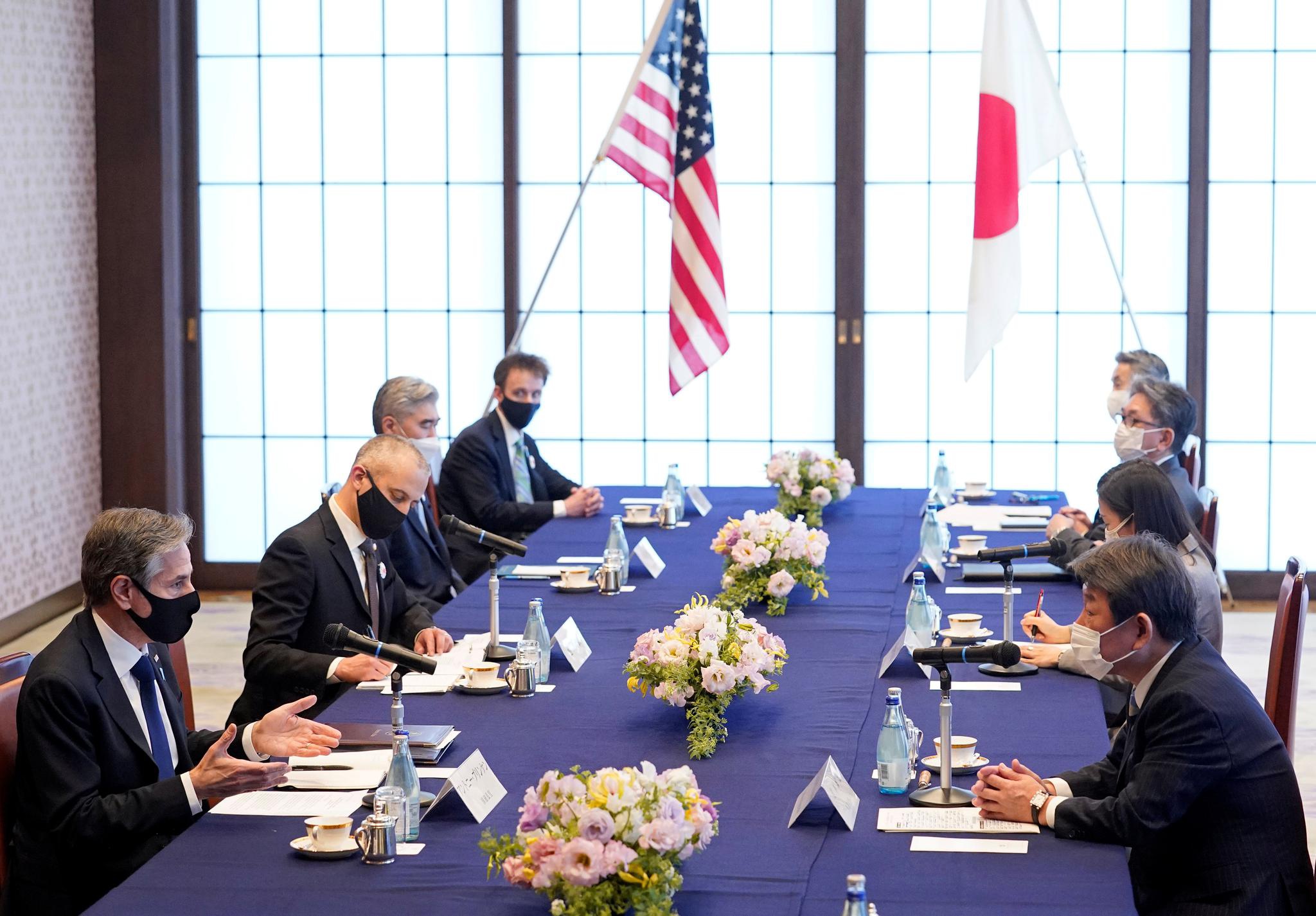 美国国务卿布林肯与日本外相茂木敏充举行会谈 图源:ic photo