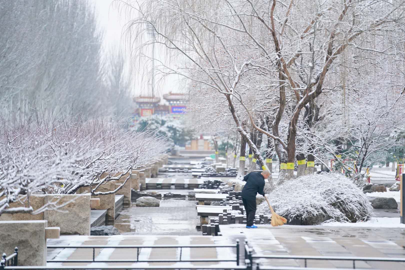 3月第一天北京下雪了网友又把厚羽绒服穿上了