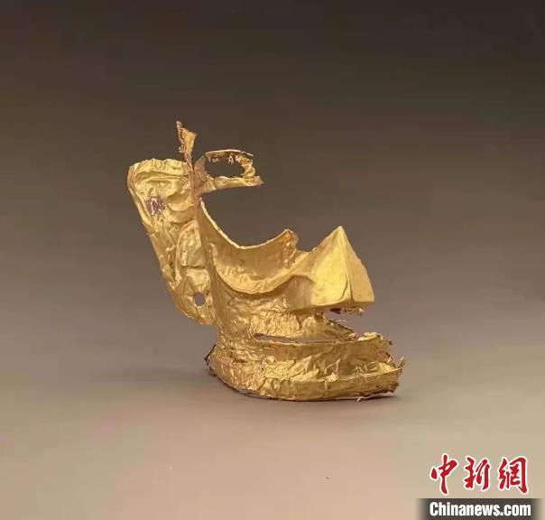 黄金面具。三星堆博物馆官方民众号供图