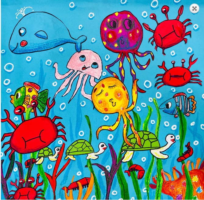 今日好绘画(51)丨《海底世界》