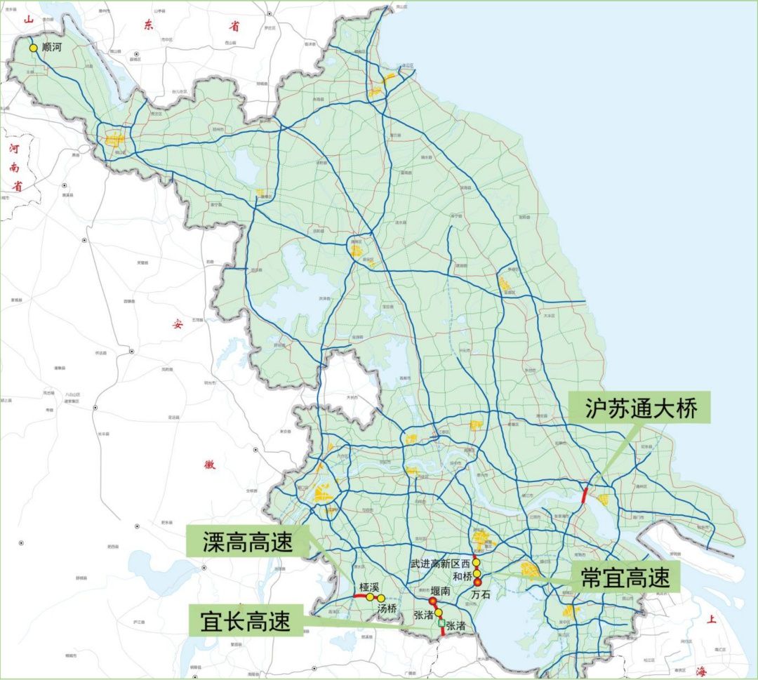 江苏2021高速规划图,江苏高速规划2030图 2021年清明小长假江苏高速出行预测报告