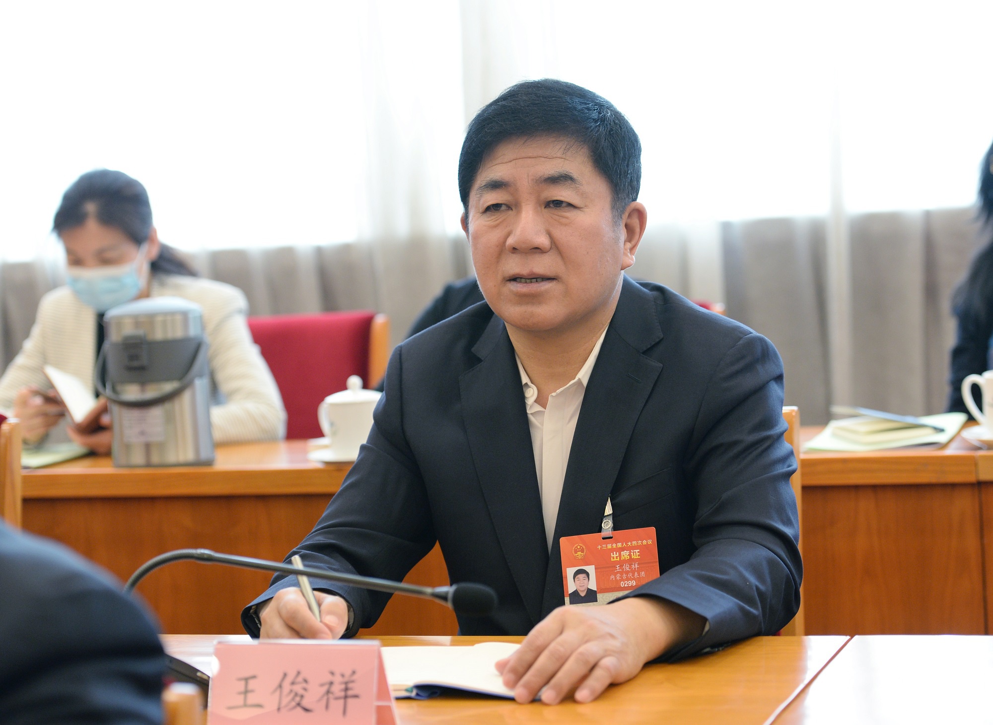 天下人大代表、赤峰正翔修建工程公司总司理、内蒙古自治区工商联副主席王俊祥(资料图)