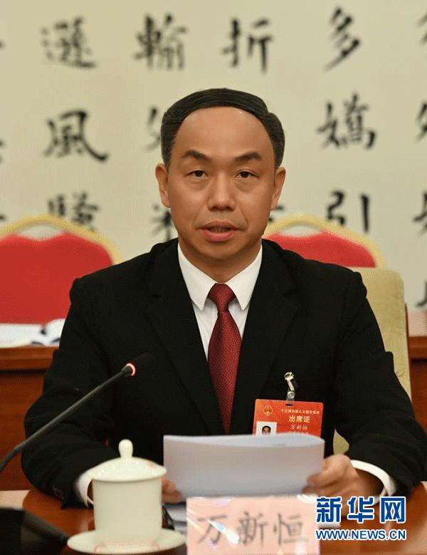 全国人大代表,宁夏回族自治区工业和信息化厅党组副书记、副厅长万新恒。