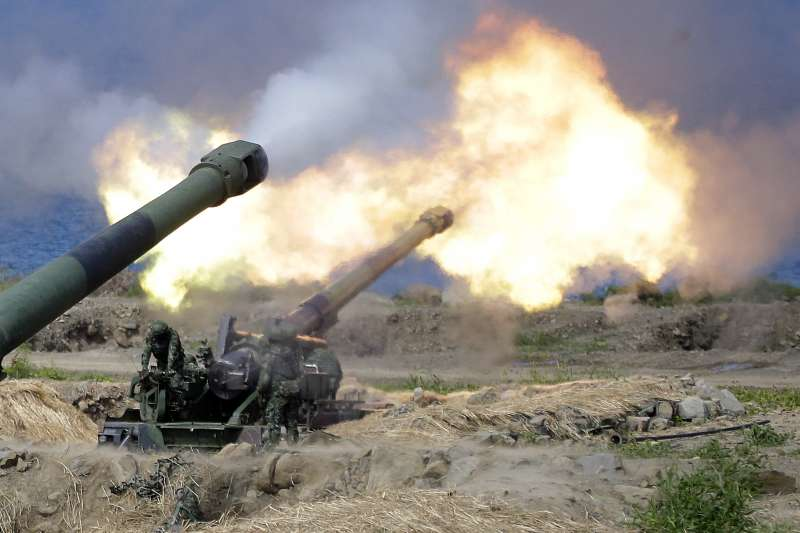 台军装备的“二战老炮”,M110A2型203mm榴弹炮 图源:台媒