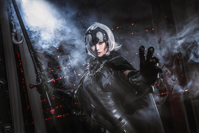 FGO黑贞德初始cosplay-柚妹二次元网