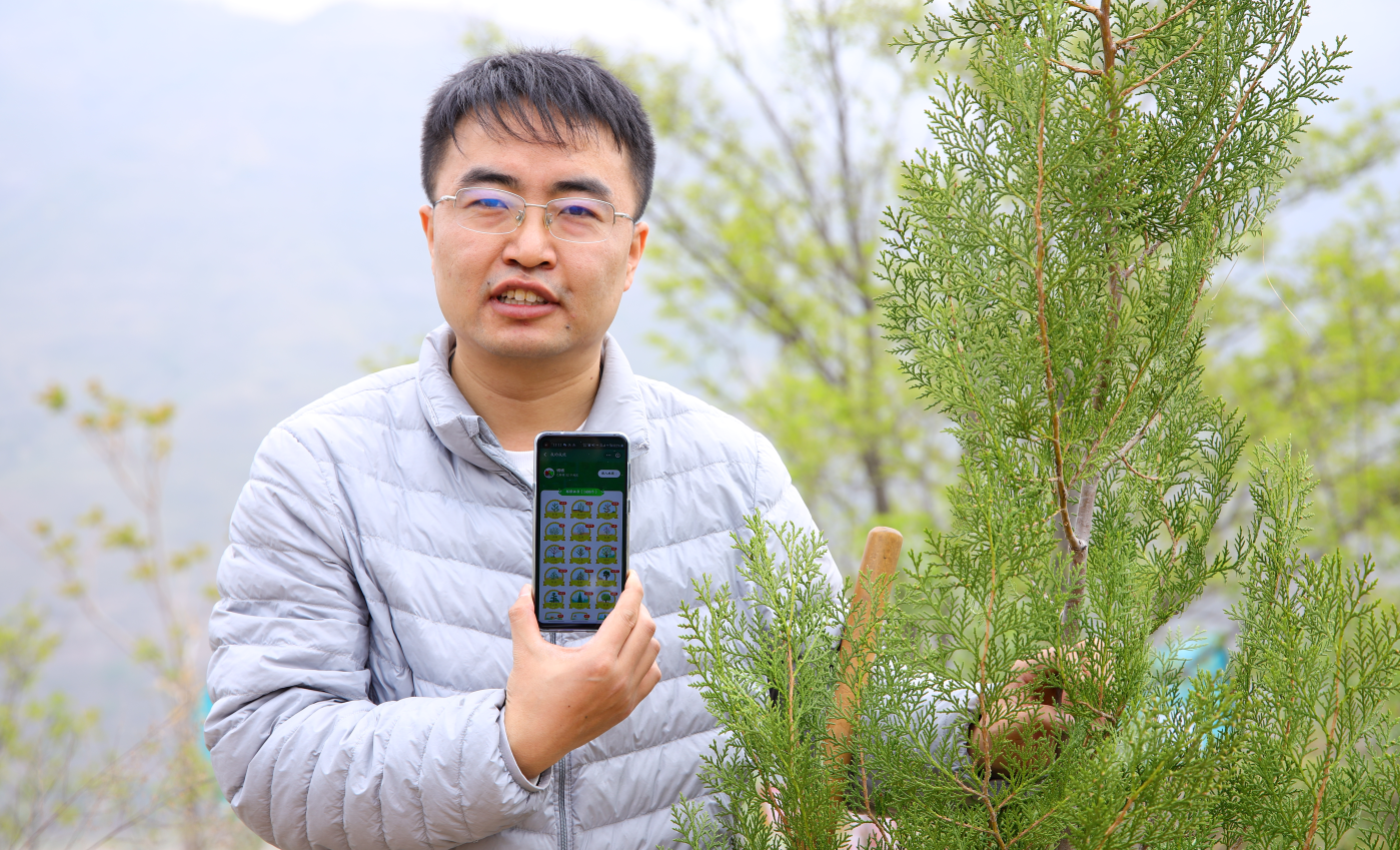 保护母亲河:全国网友“手机种树”6万余棵落地延安