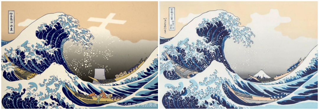 两幅画对比