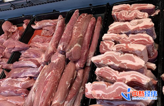 资料图:猪肉。中新经纬 摄