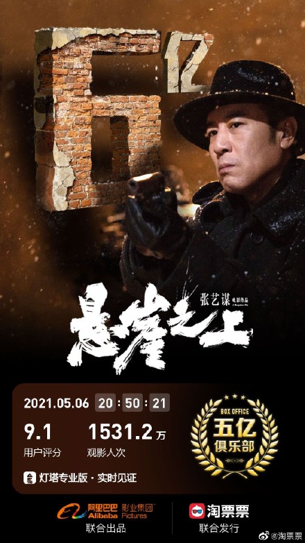 电影《悬崖之上》票房破9亿|于和伟|朱亚文|票房_新浪新闻