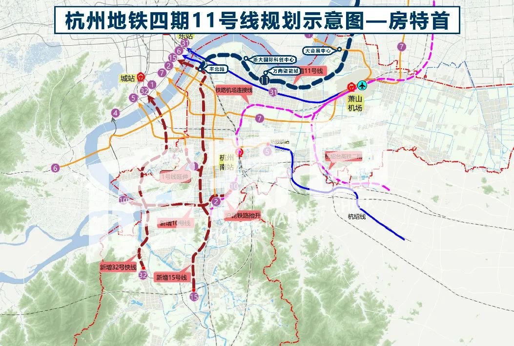 地铁四期有变?11号线和15号线竟然这么走……|杭州市