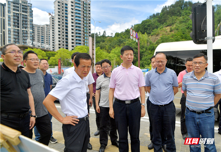 王洪斌调研市中心城区项目建设|张家界市_新浪新闻