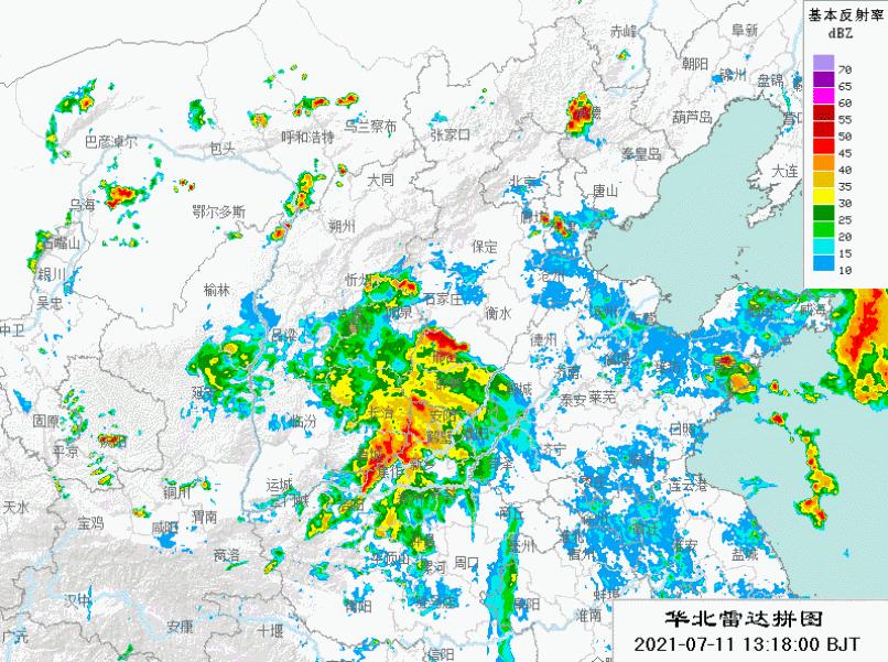 雨大步向北逼近。