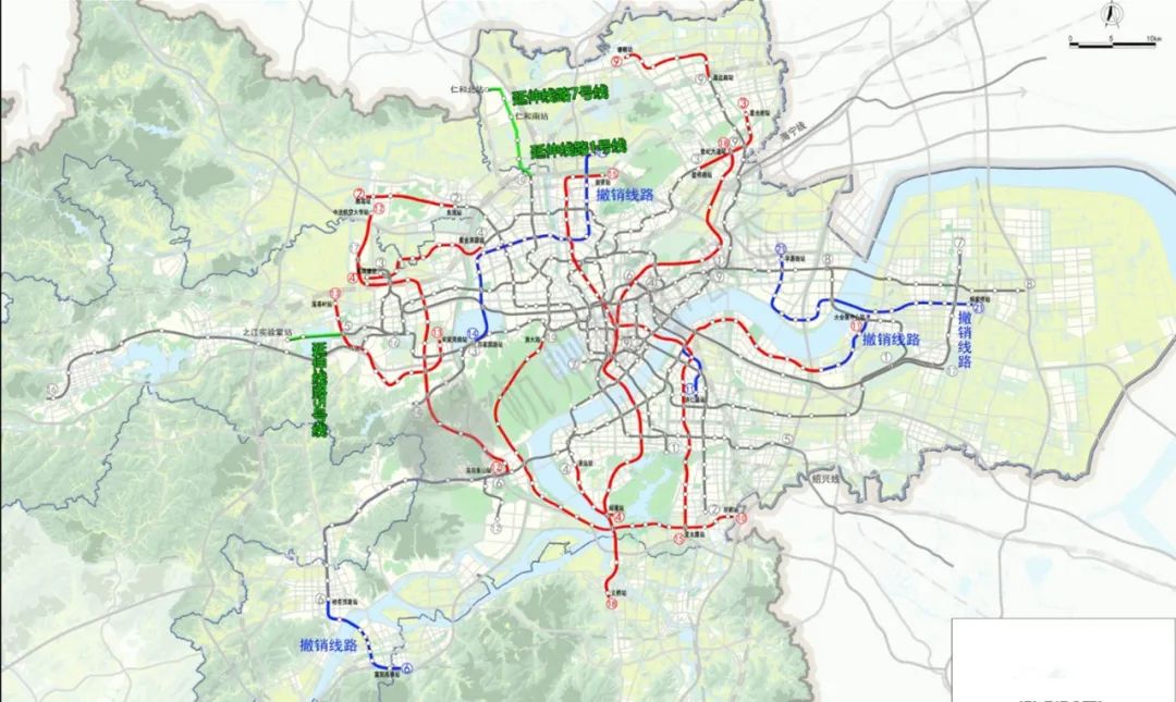 杭州地铁四期规划线路图