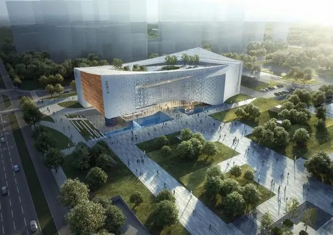 合肥美术馆建成后,将与安徽博物院和安徽省地质博物馆新馆呈三角形