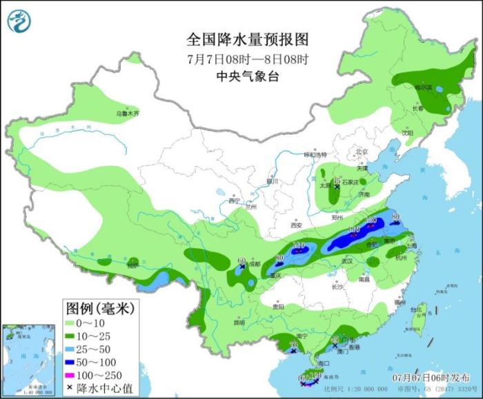 西南地区东部等有较强降水 南海热带低压将登陆海南岛