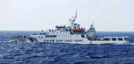报道称2021年12月中国海警船驶入了钓鱼岛附近，图源：共同社引自日本第11管区海上保安总部