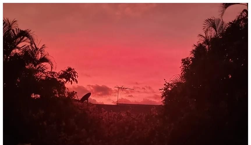 汤加火山灰扩散,澳洲惊现诡异日出!天空颜色不断变化,专家:不