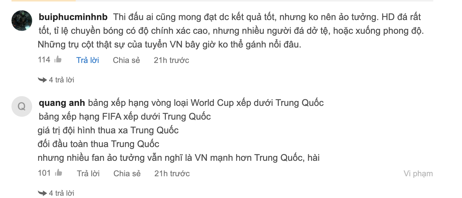 越南队长放话:击败中国队当春节礼物,越南球迷:2-0拿下