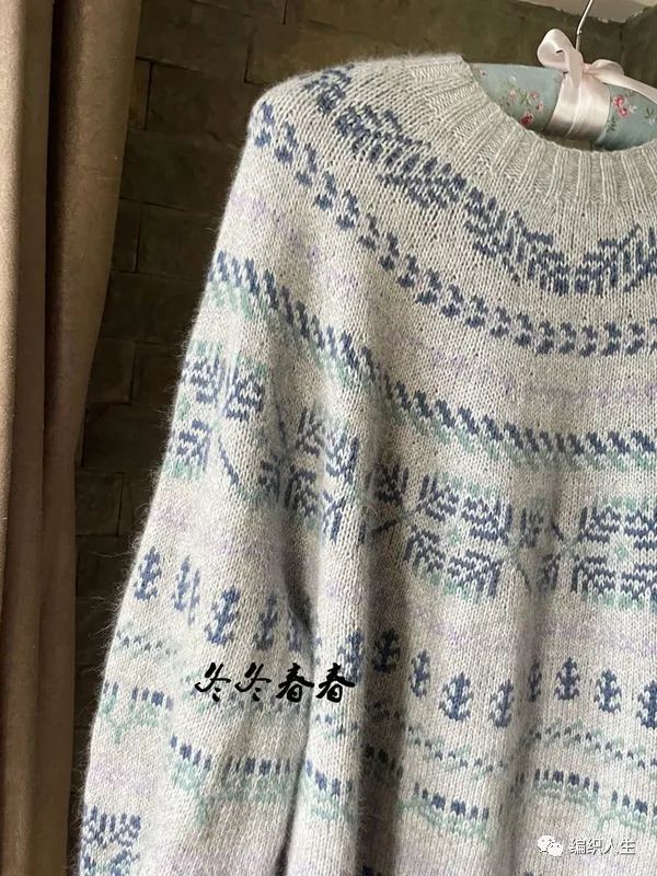 超详细过程细枝女士百搭提花毛衣有编织图解