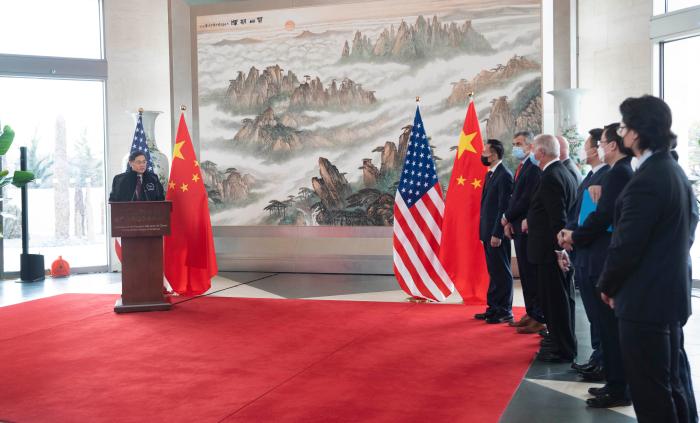 秦刚大使在致辞。图片来源：中国驻美国大使馆网站
