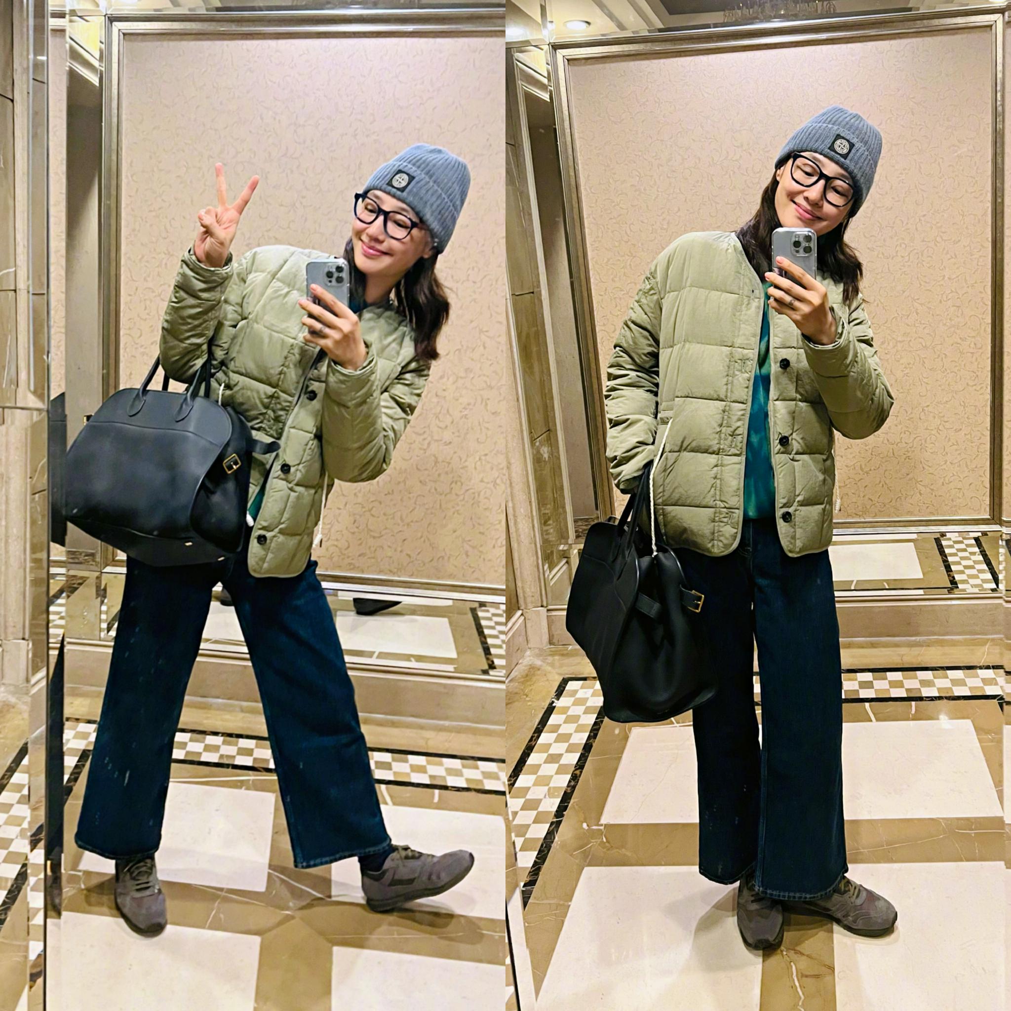 白百何母子合体出门，14岁元宝穿杨幂同款变<a href=