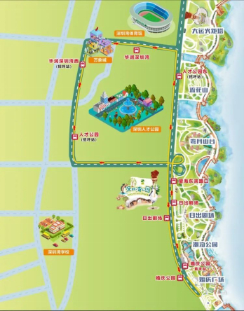 深圳湾公园试行公园巴士南山区春节交通出行指引来了