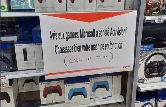 法国零售商提醒:微软收购了《使命召唤》开发商,请谨慎选择机器休闲区蓝鸢梦想 - Www.slyday.coM 法国零售商提醒:微软收购了《使命召唤》开发商,请谨慎选择机器休闲区蓝鸢梦想 - Www.slyday.coM