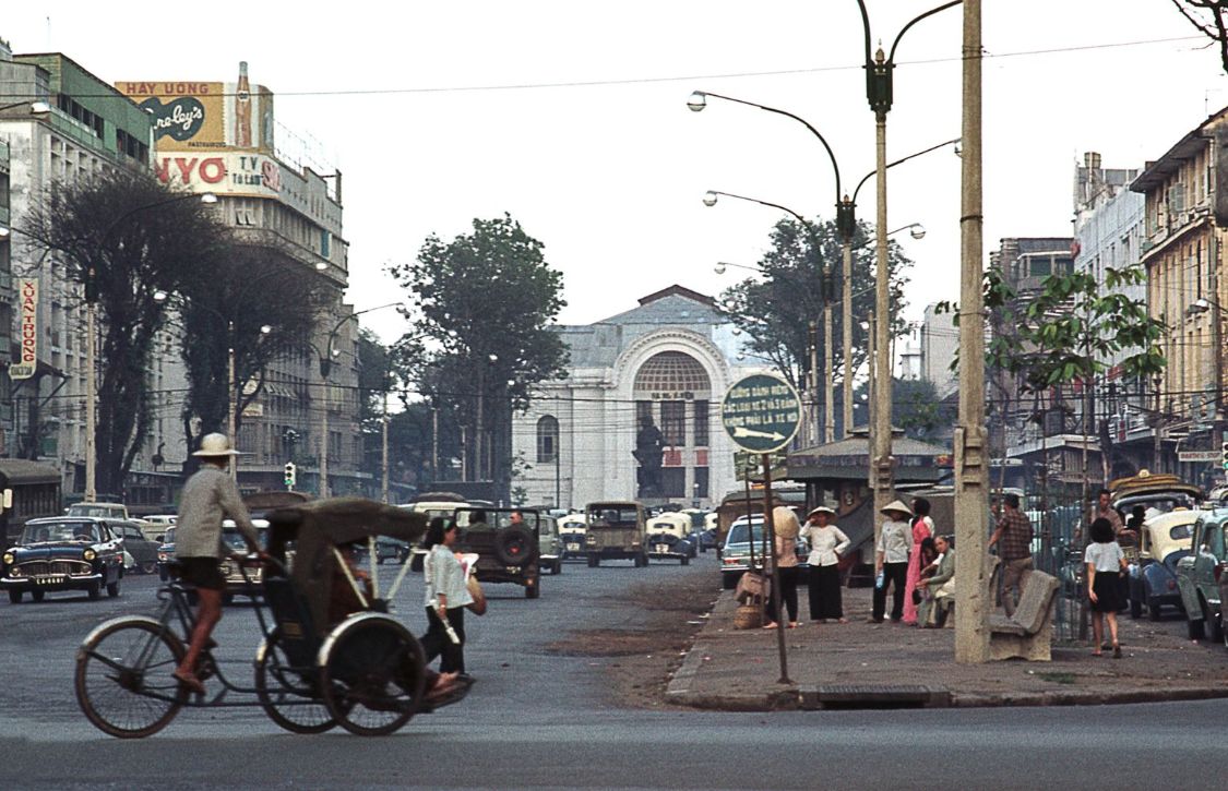 老照片 60年代的越南城市西贡  正处于战争的阴影之下