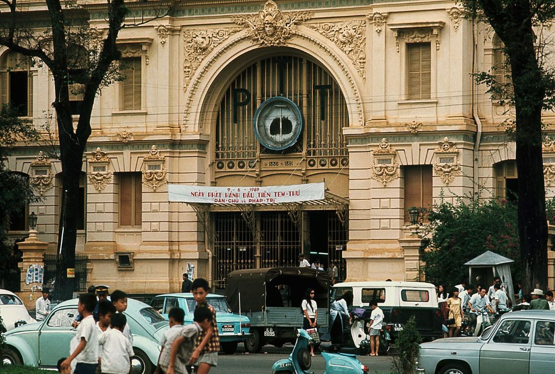 老照片 60年代的越南城市西贡  正处于战争的阴影之下