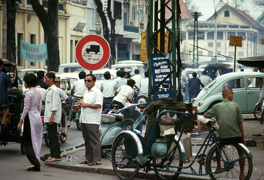 老照片 60年代的越南城市西贡  正处于战争的阴影之下