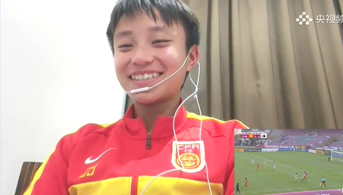 这么矮还头球破门？张琳艳笑谈自己被调侃！记者：<a href=