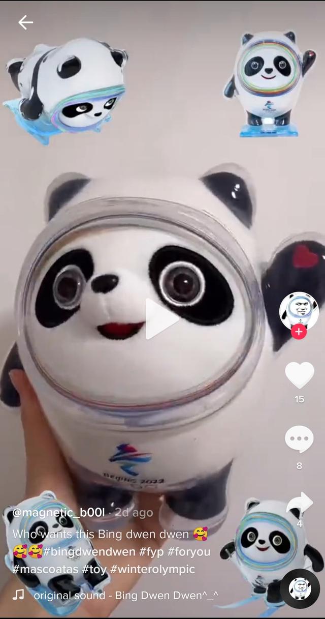 买不到冰墩墩老外们自己动手做绘画美甲泥塑刷屏tiktok