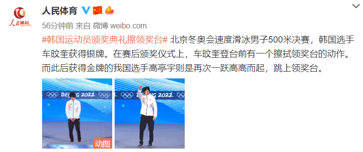 @人民体育 微博截图