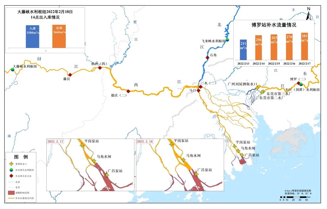 大藤峡水利枢纽补水流量出库情况 中国水利 图