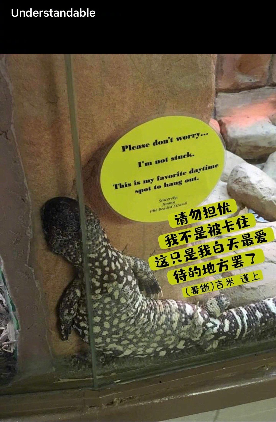 reddit上看到的一张动物园温馨提示|reddit|动物园|共鸣_新浪新闻