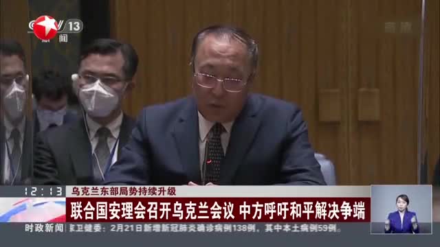 乌克兰东部局势持续升级联合国安理会召开乌克兰会议中方呼吁和平解决