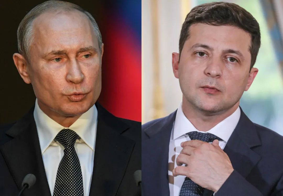 俄罗斯总统普京和乌克兰总统泽连斯基