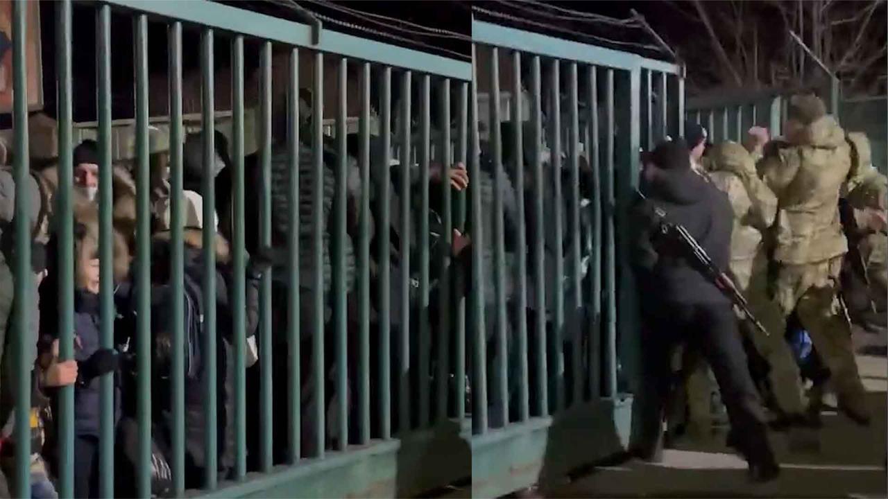 现场哀嚎声不断！波兰武装军警被曝将乌克兰难民被挡在关卡外