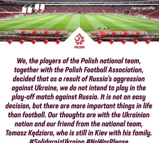 官宣！波兰队拒绝与<a href=