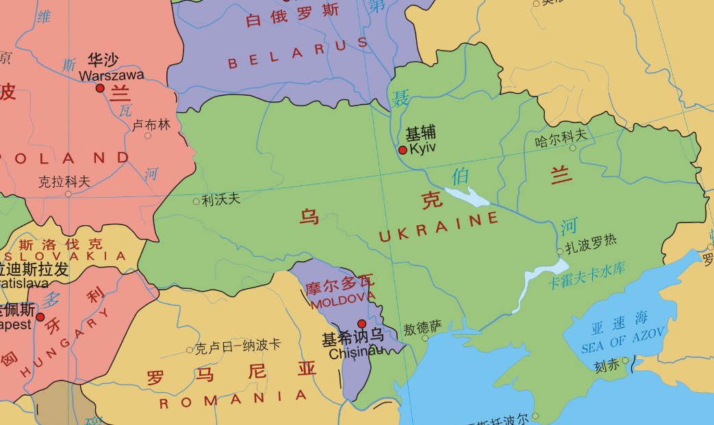 乌克兰邻国一览