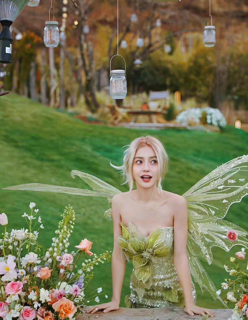 Angelababy绿野仙踪,angelababy花仙子 angelababy绿野仙踪精灵造型是真仙女吧