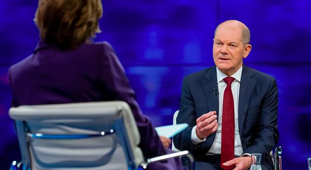 △德国总理朔尔茨3日晚接受采访