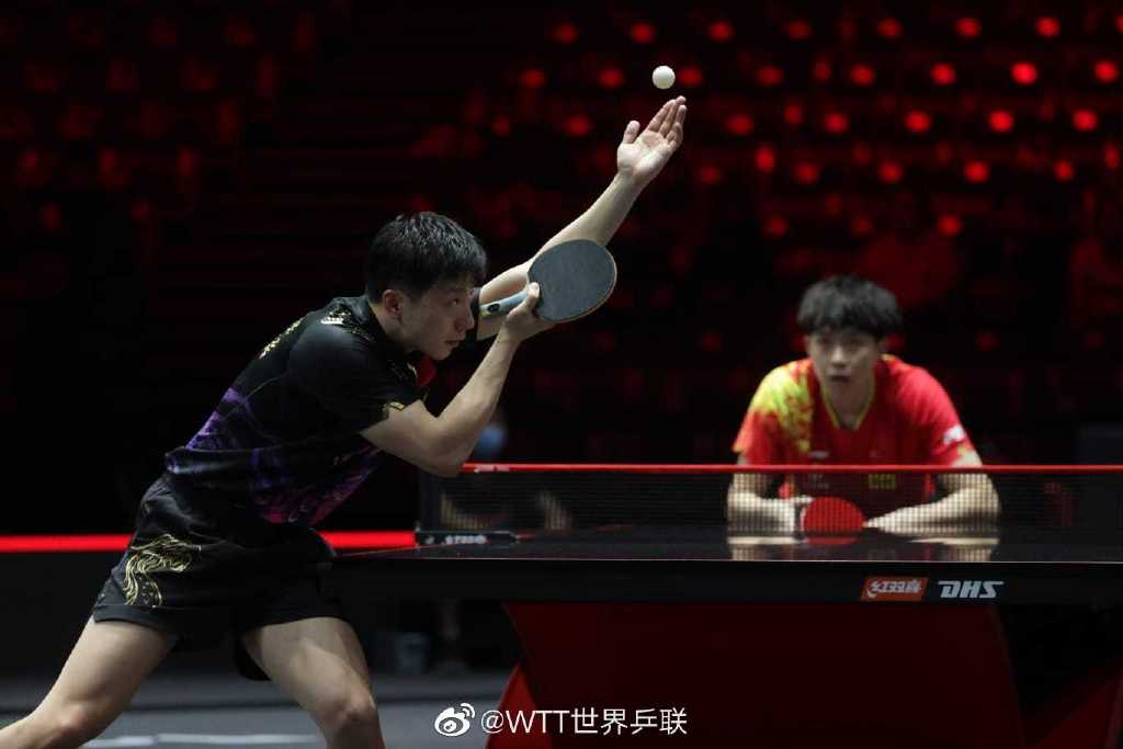 王楚钦一日三赛2胜1负！搭档孙颖莎进决赛，樊振东险胜<a href=