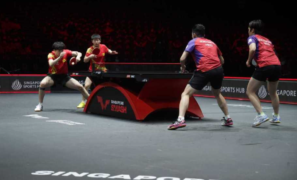 王楚钦一日三赛2胜1负！搭档孙颖莎进决赛，樊振东险胜<a href=