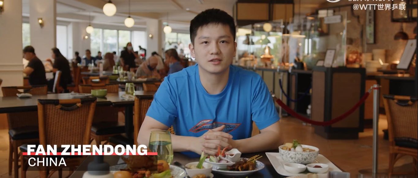 干饭人!樊振东试吃<a href=