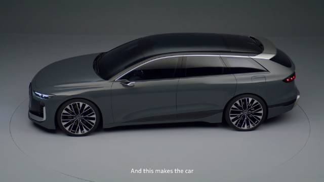 奥迪 A6 e-tron Avant 纯电动概念车今日正式亮相……