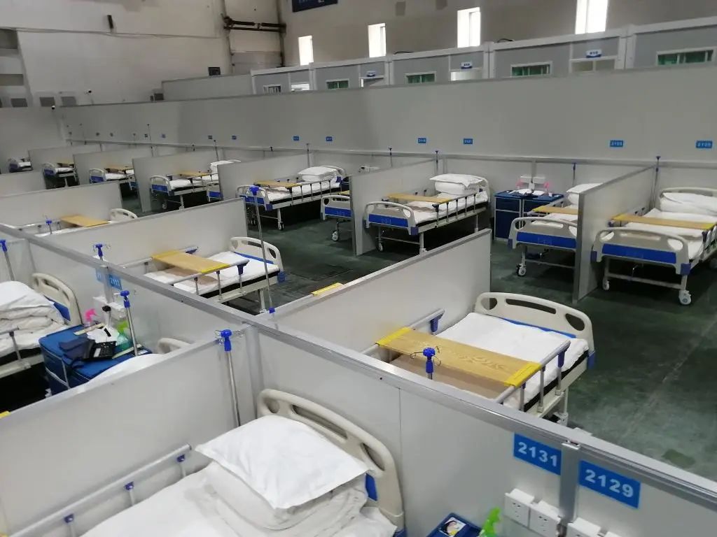 吉林省长春市首个方舱医院投入使用。新华社记者 张建 摄
