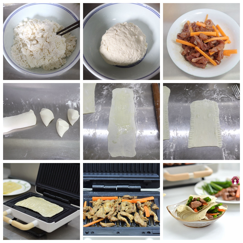 3道快手早餐饼，空心饼、牛肉软饼、虾仁全麦饼，20分钟轻松做好