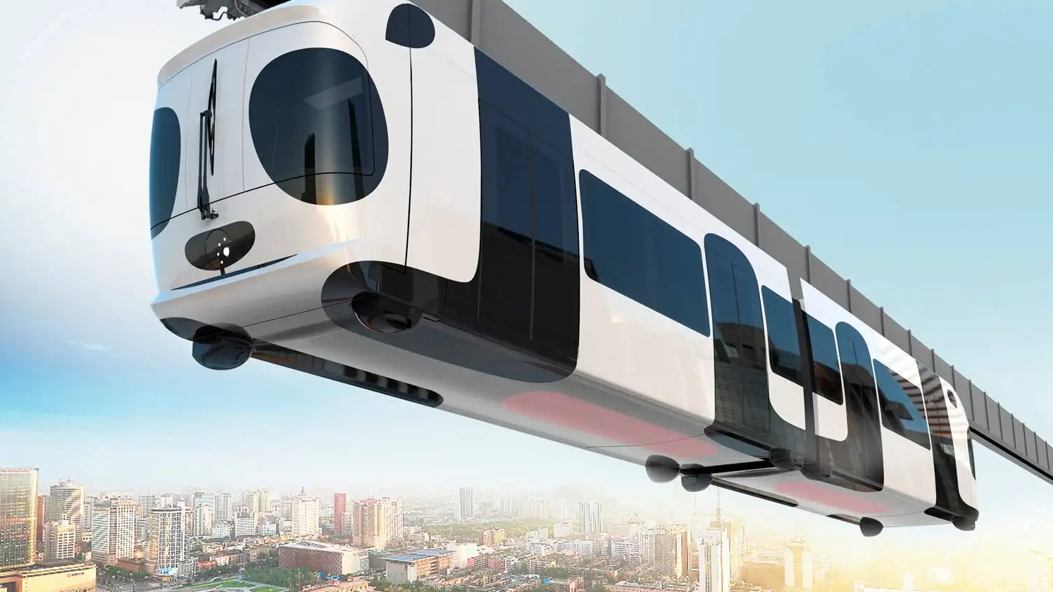 在空中行驶的列车，老外可算是大开眼界了，直呼：中国咋做到的？